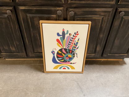 Sylvie Snail Framed Canvas Art