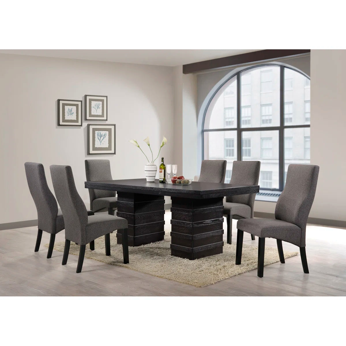 Jackeline Solid Wood Dining Table