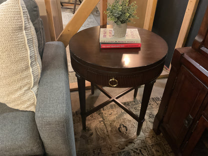 Solid Wood End Table w/ Storage