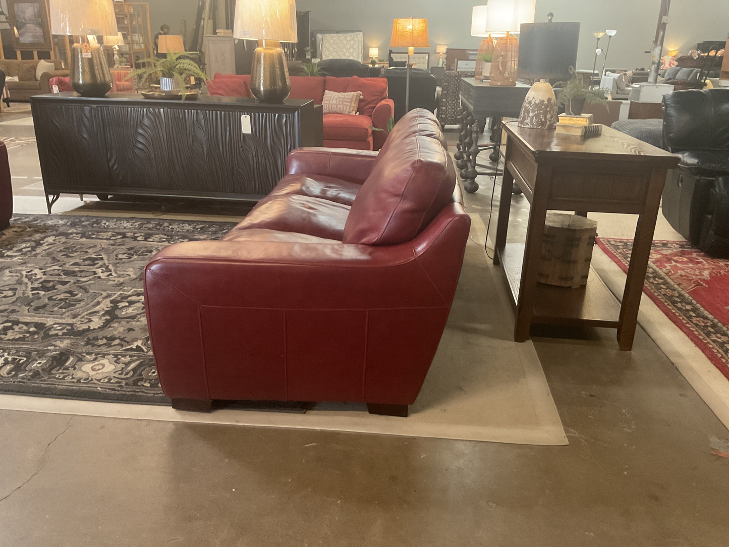 Three Seat Leather Sofa