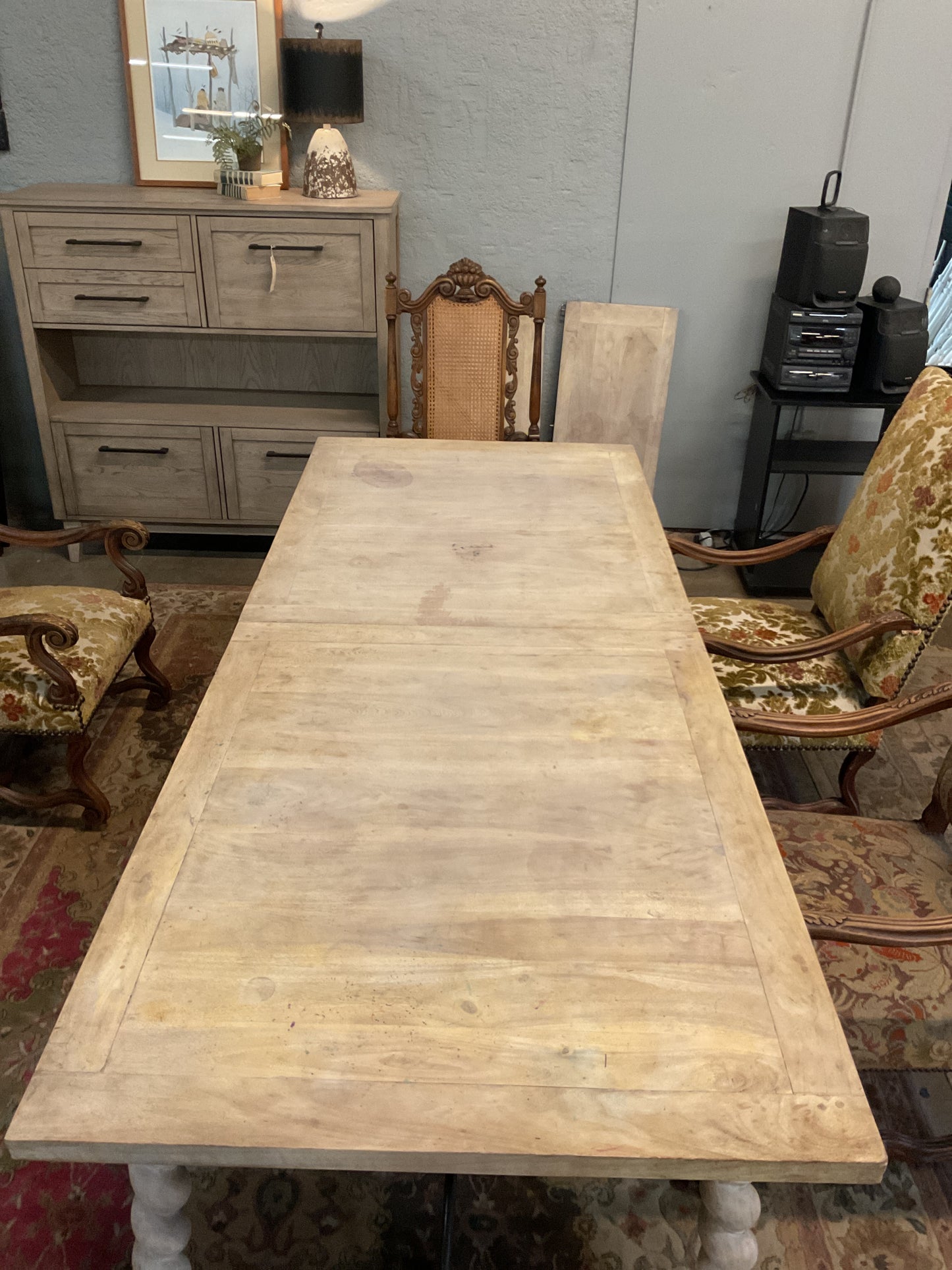 Audrey Washed Wood Dining Table