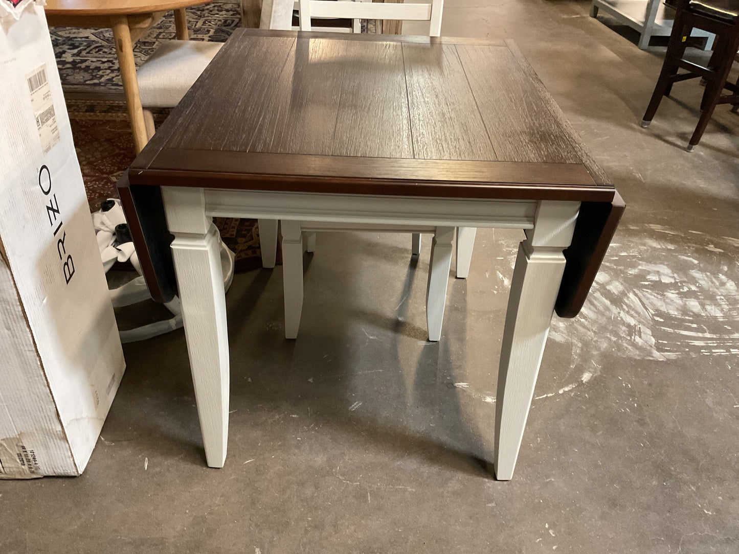 Drop Leaf Table w/4 Ladderback Chairs