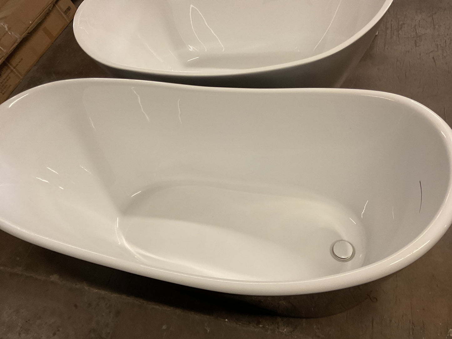 Saunders 67” Black Acrylic Soaking Tub