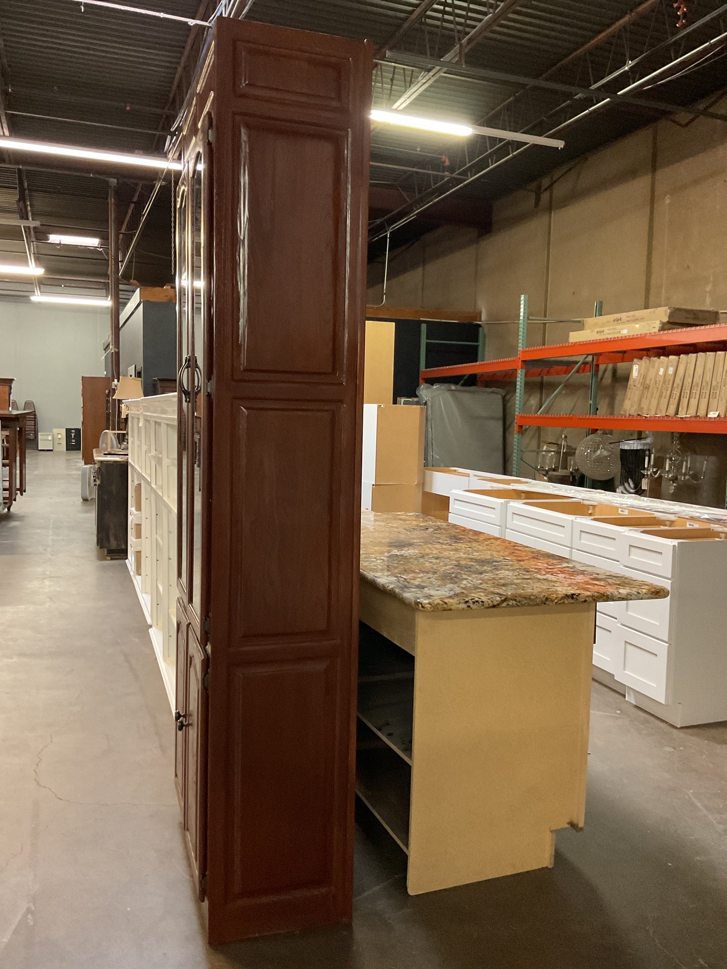 Storage Cabinet w/Glass Shelves