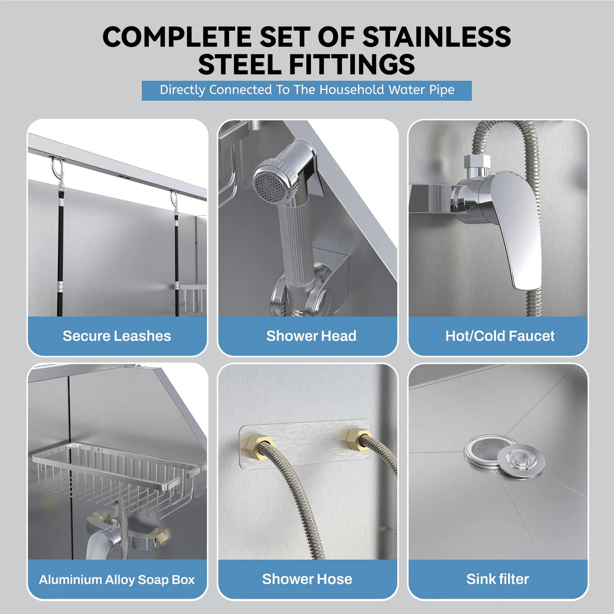 Garvee 50” Dog Wash Station