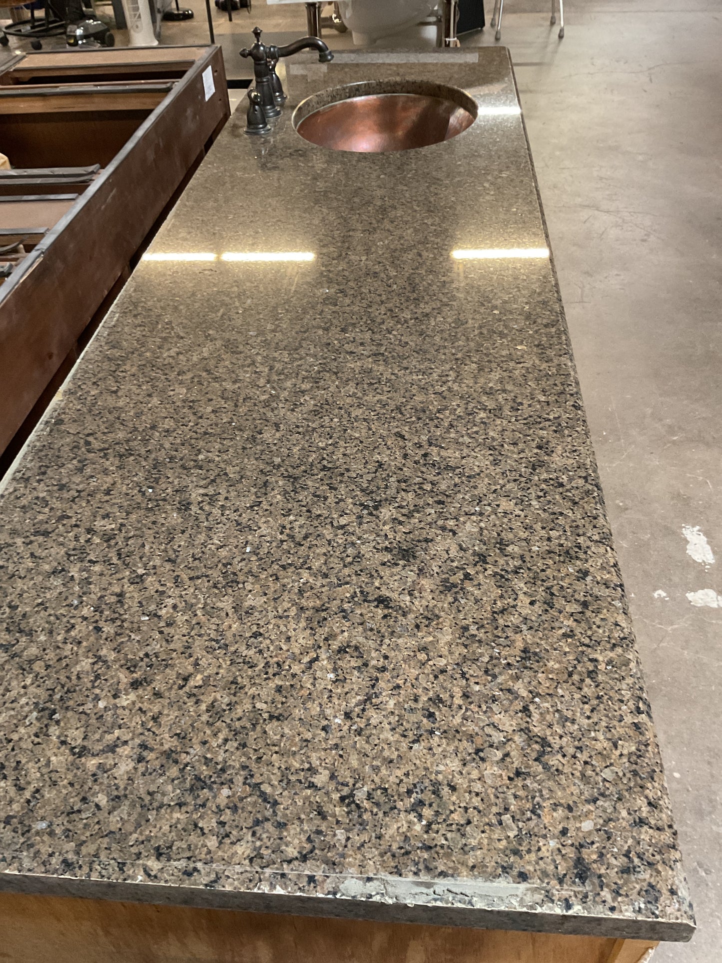 Solid Wood Sink Base w/Granite Top