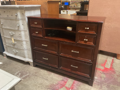 6 Drawer Chest w/Open Shelving