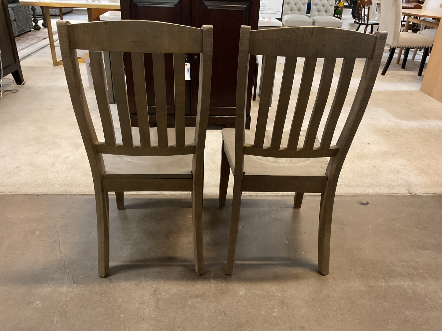 Averie Rustic Solid Wood Side Chairs (Set of 2)