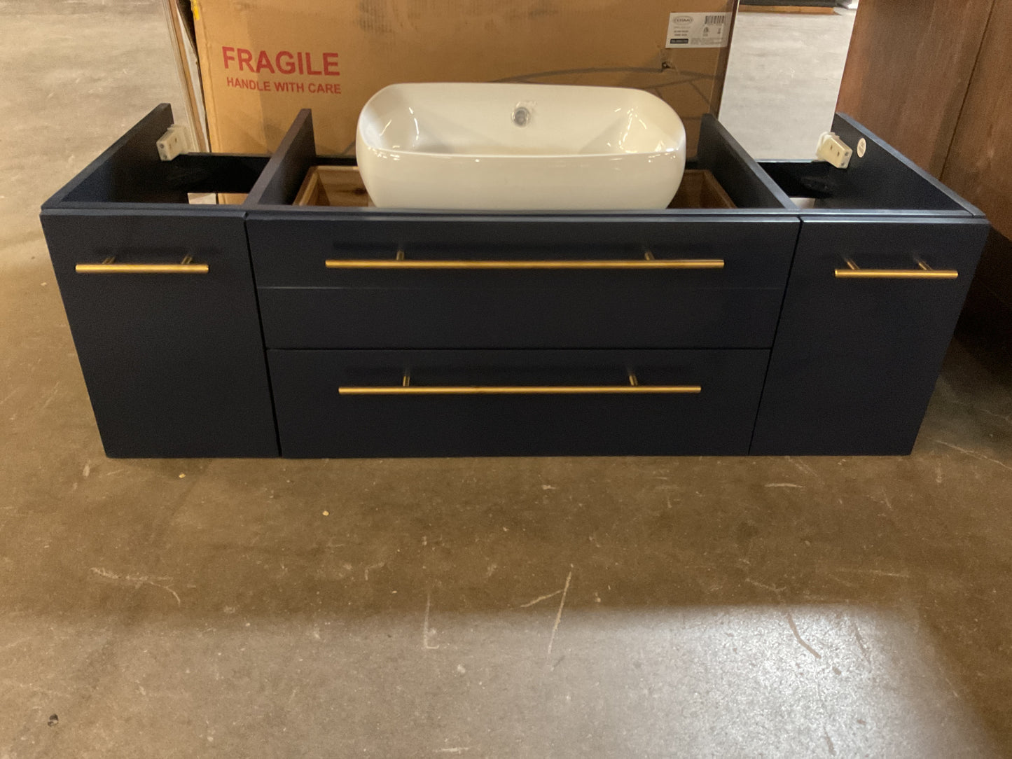 Fresca Lucera Wall Mount Vanity w/Sink No Top