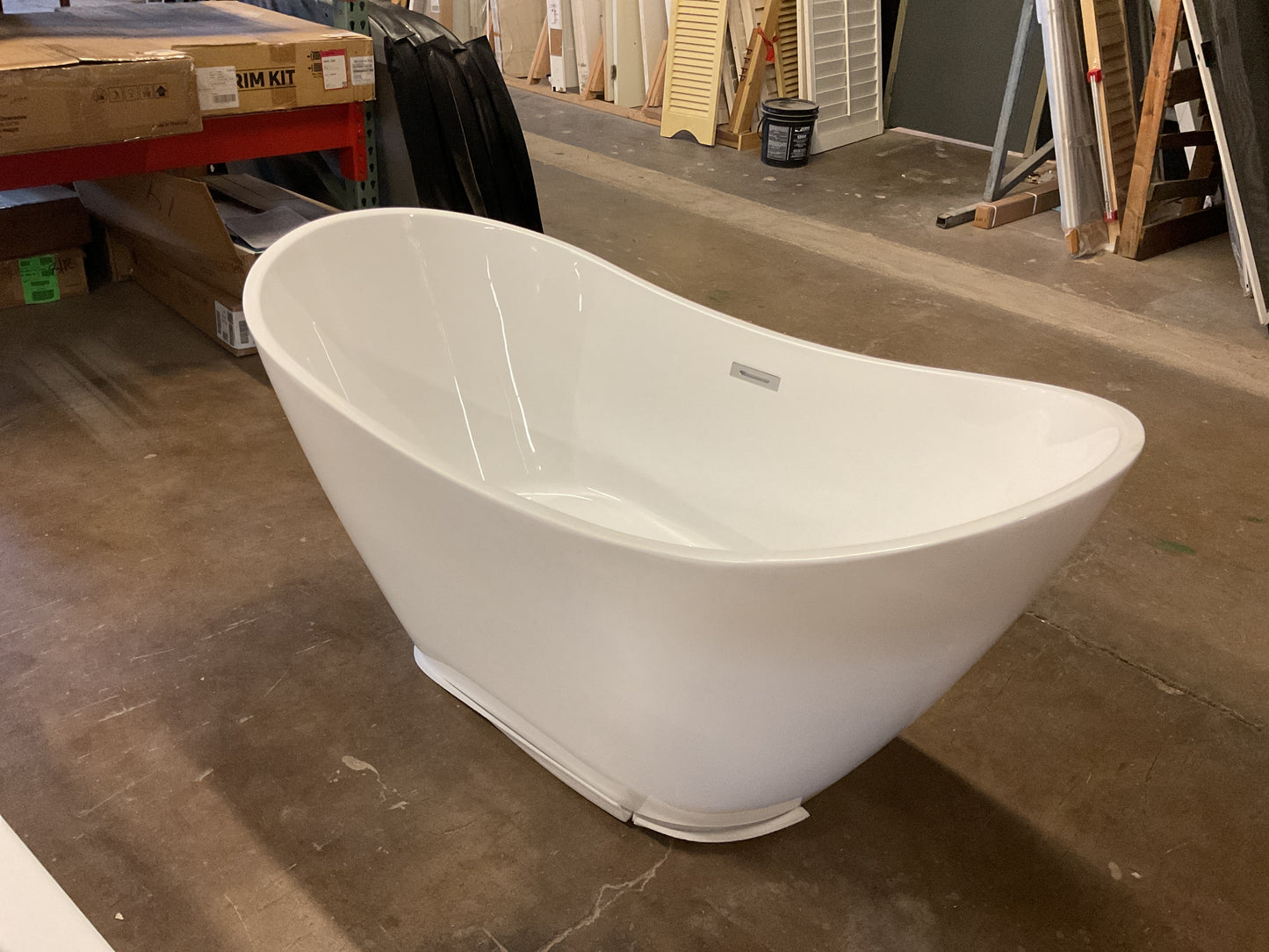 Opalo 59” x 30” Freestanding Soaking Tub