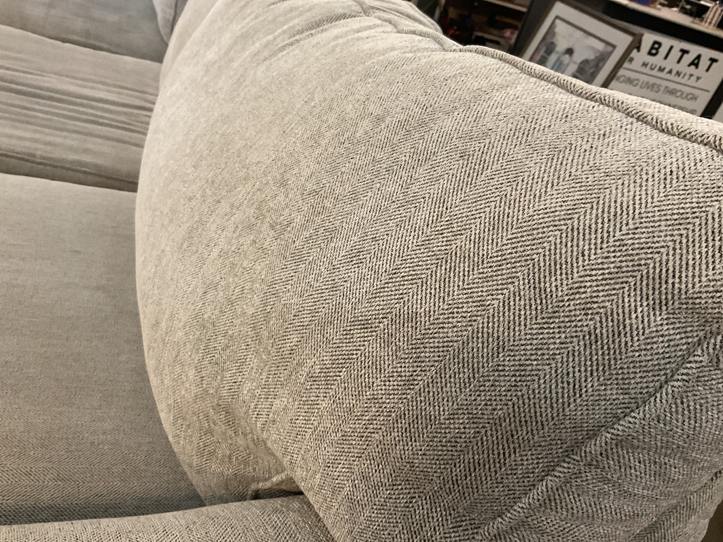 2 Pc Herringbone Sectional