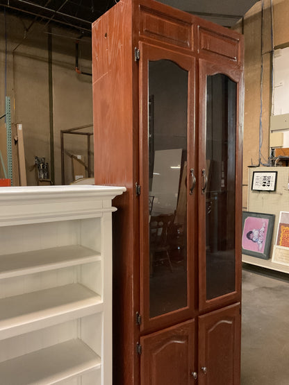 Storage Cabinet w/Glass Shelves