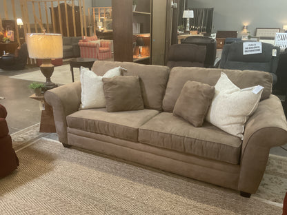 Latte Suede Sofa by Haverty’s