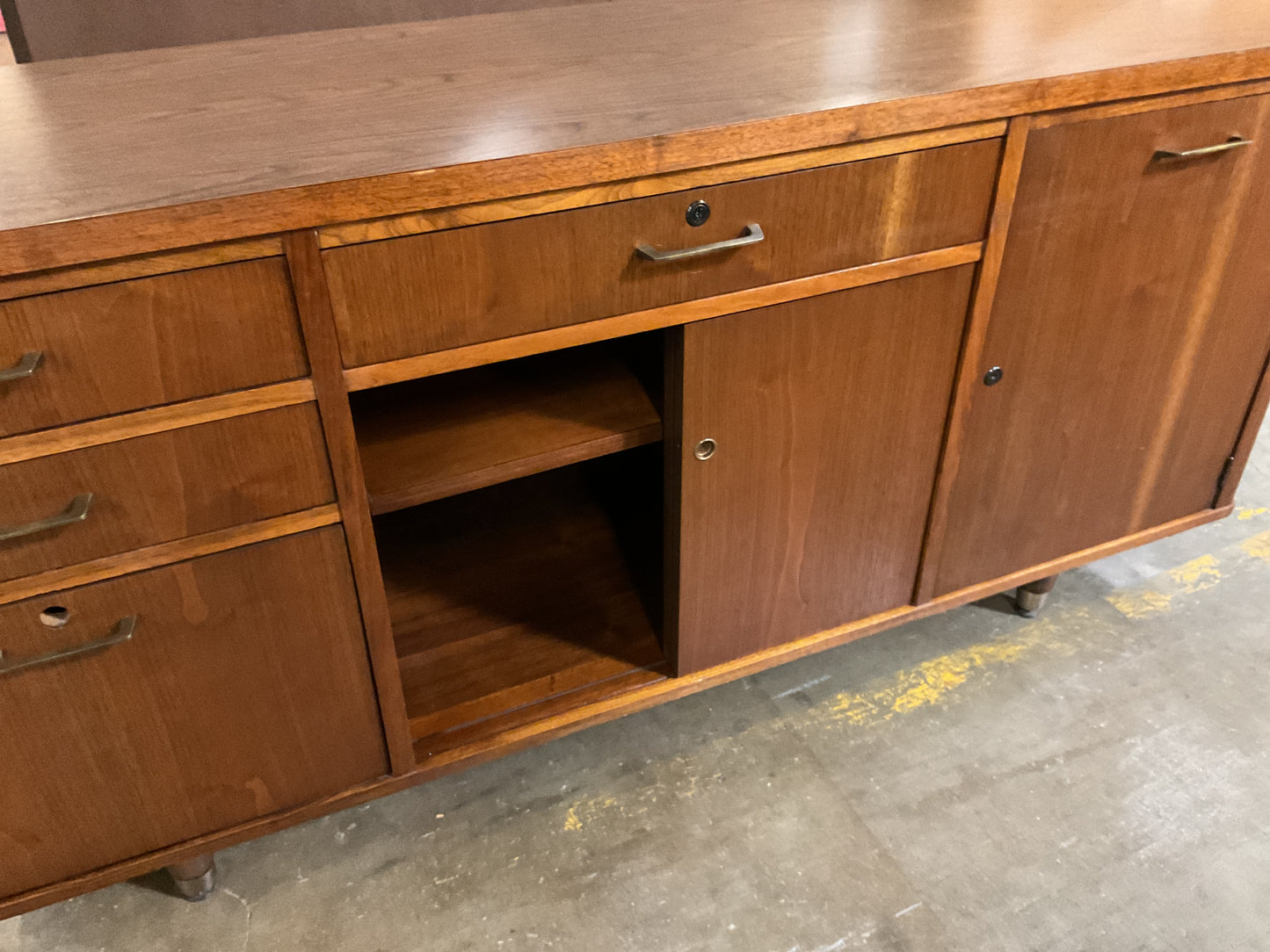 1960’s Vintage Mid Century Walnut Credenza by Jofco