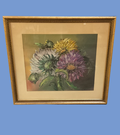 Vintage Framed Floral
