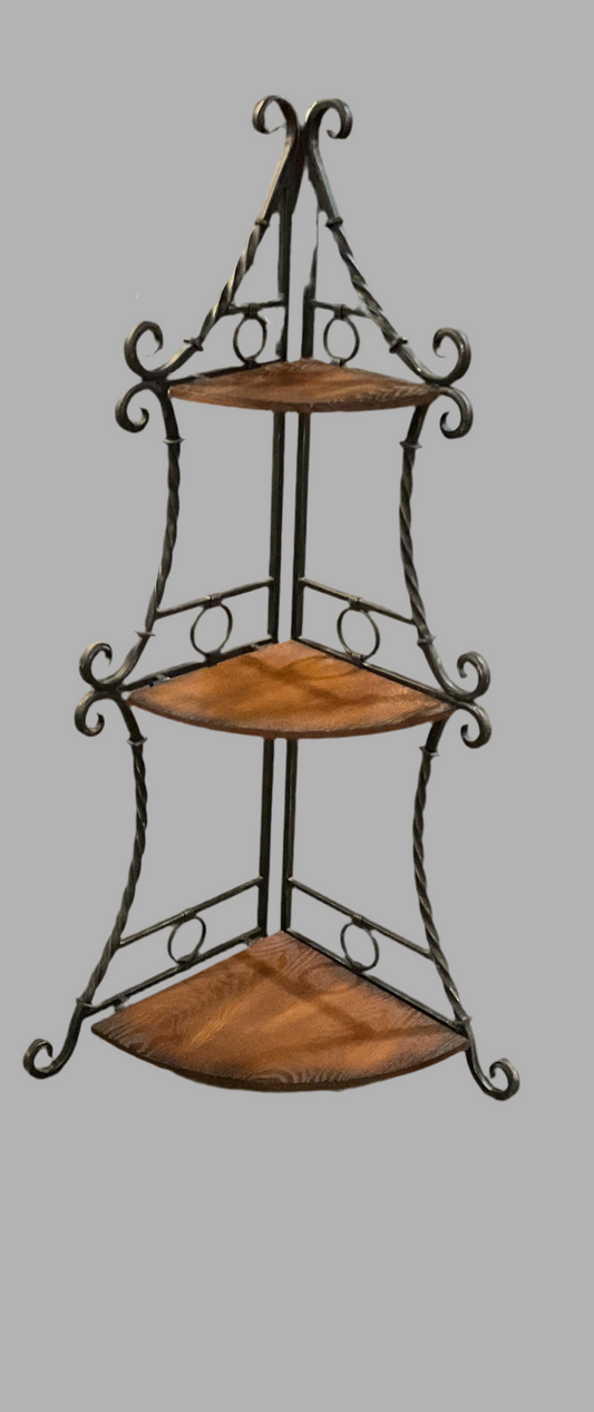 Corner Open Shelf Etagere