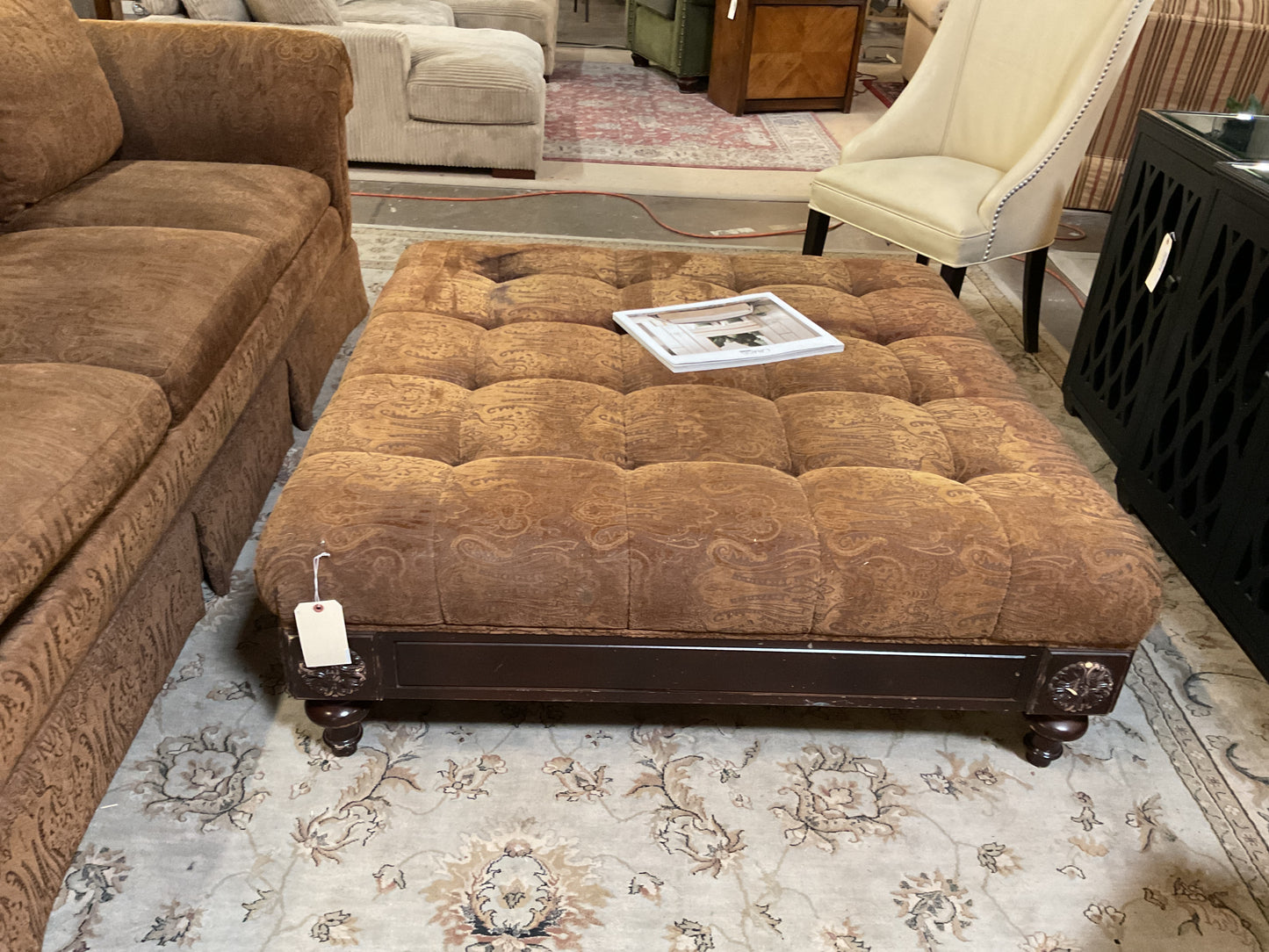 Custom Upholstered Ottoman