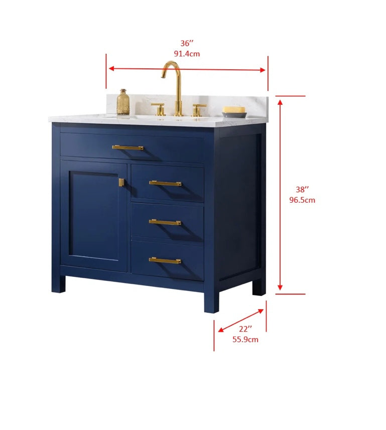 Ajhane 36” Single Bathroom Vanity