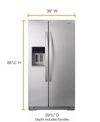 Whirlpool 20.6 Cu.Ft Side by Side Refrigerator
