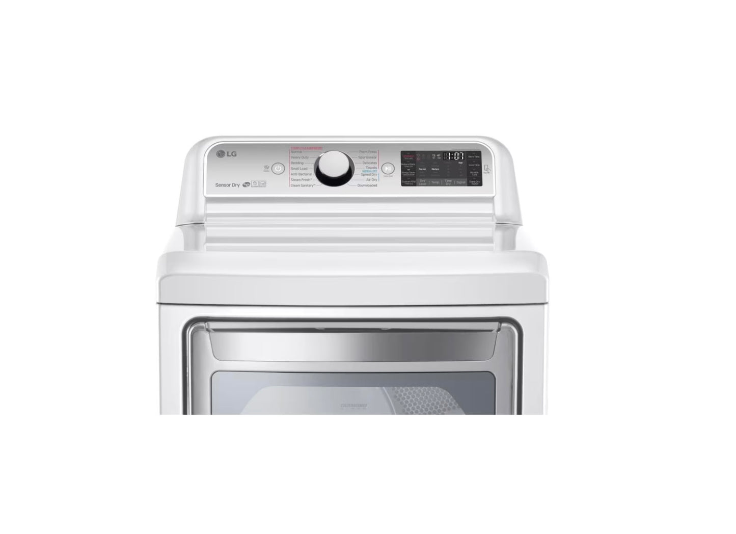 LG TurboSteam Electric Dryer Front Load