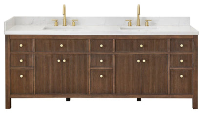Kazuki 84” Double Bathroom Vanity (No Top)