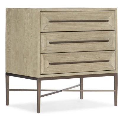 Cascades 3 Drawer Nightstand by Hooker
