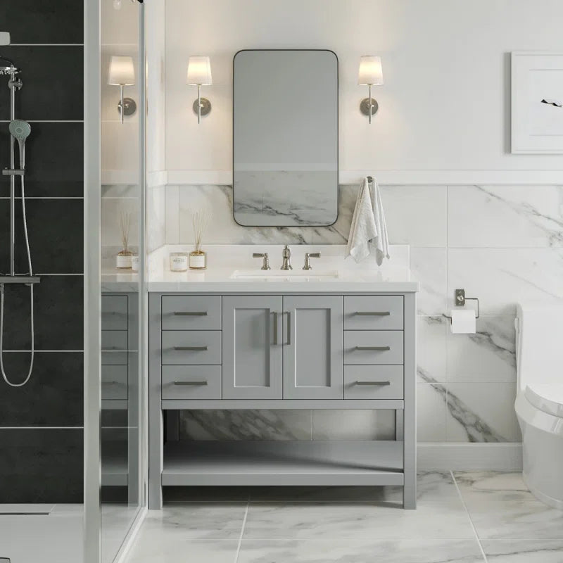 Moille 42” Single Bathroom Vanity wo/Top