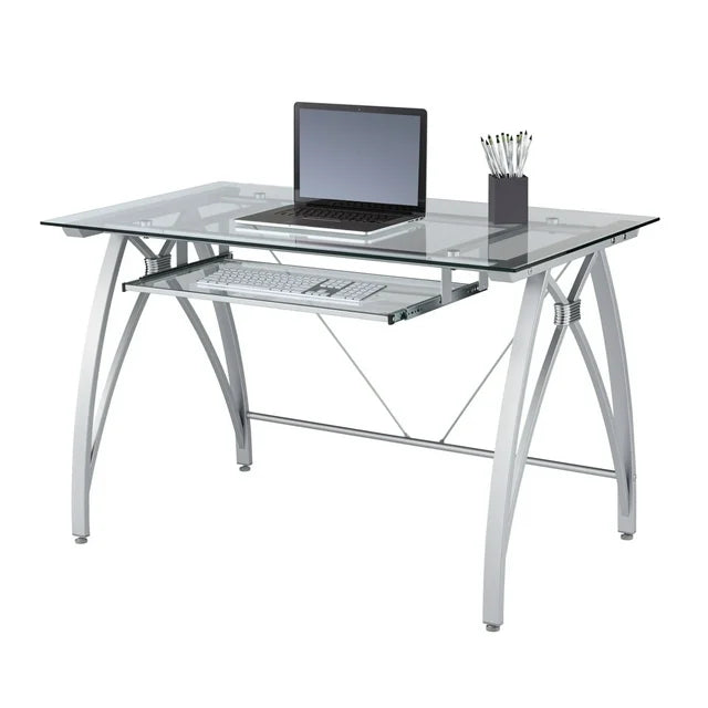 Vista 48” Glass Computer Desk