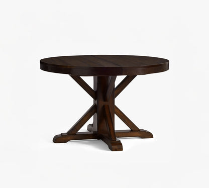 Benchwright Round Extendable Dining Table
