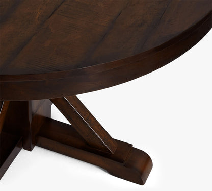 Benchwright Round Extendable Dining Table