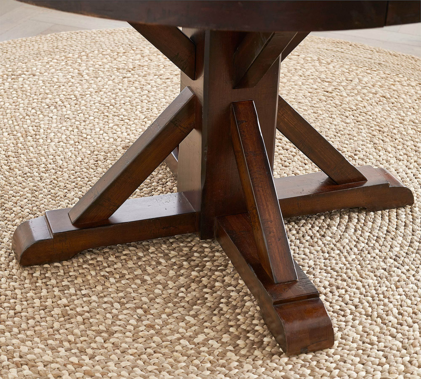 Benchwright Round Extendable Dining Table