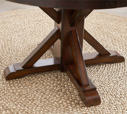 Benchwright Round Extendable Dining Table