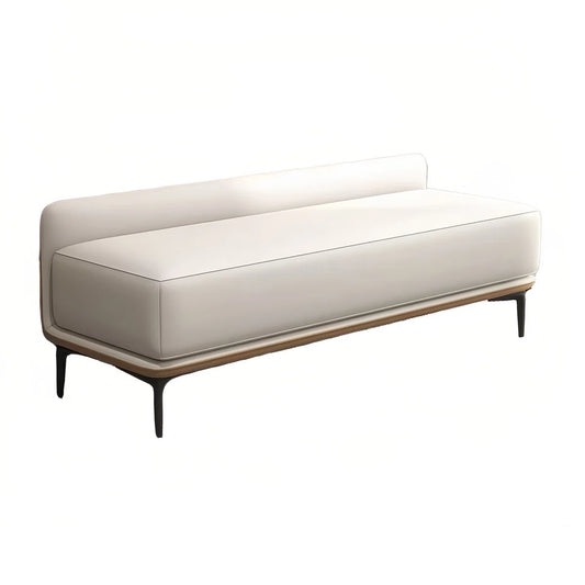 Genuine Leather Upholstered Bench