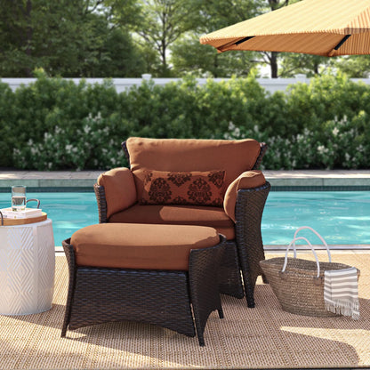 Deaver Deep Seating Patio Chair w/Cushions