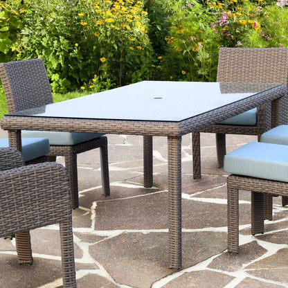 Sperber Glass Outdoor Dining Table