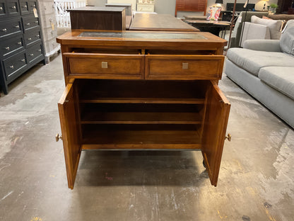 Vintage Oak Buffet w/Slate Inset