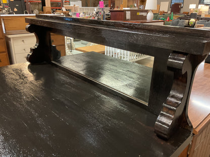 Wood Buffet w/Hutch Top