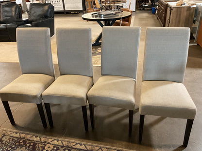 Upholstered High Back Dining Chairs (Set of 4)