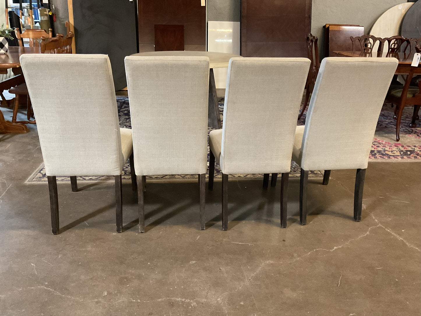 Upholstered High Back Dining Chairs (Set of 4)