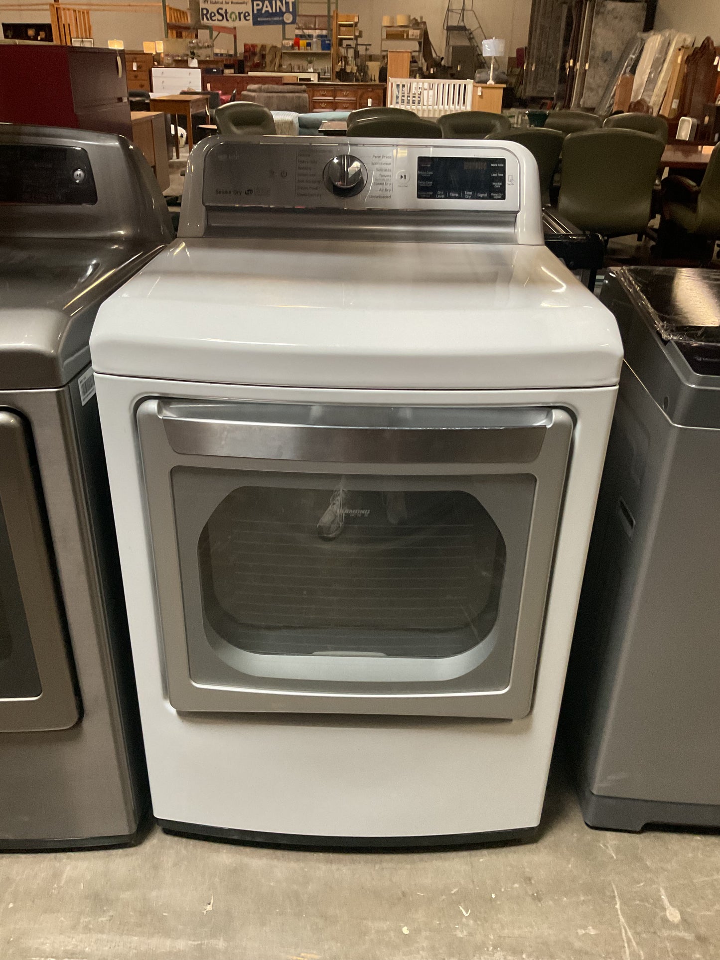LG TurboSteam Electric Dryer Front Load