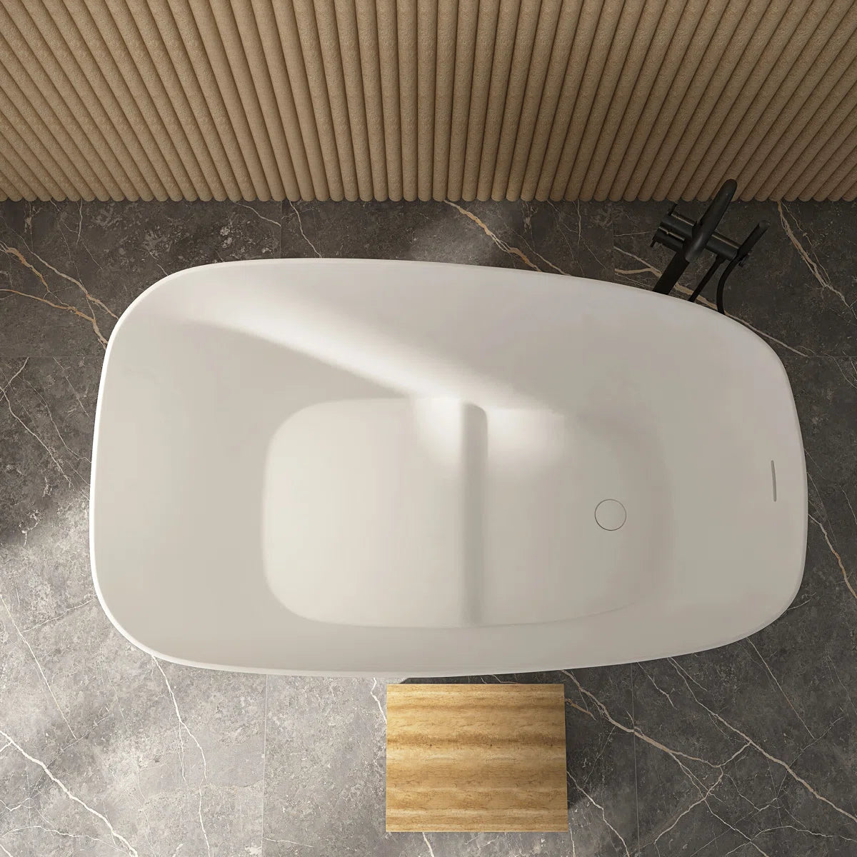 Japanese 51” Freestanding Deep Soaking Tub