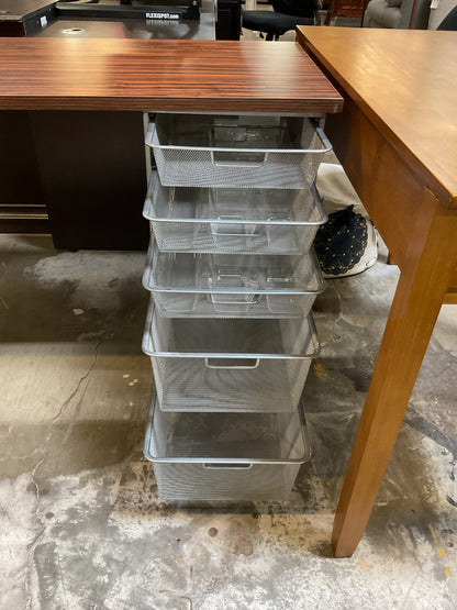 Writing Desk w/Steel Drawers