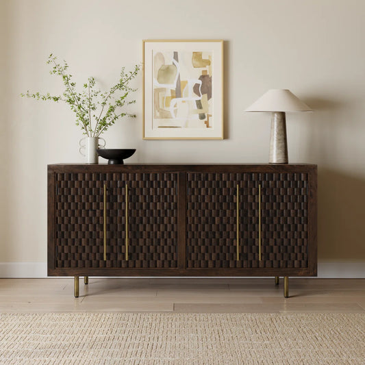 Abshire 72” Solid Wood Sideboard