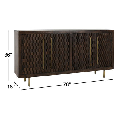 Abshire 72” Solid Wood Sideboard