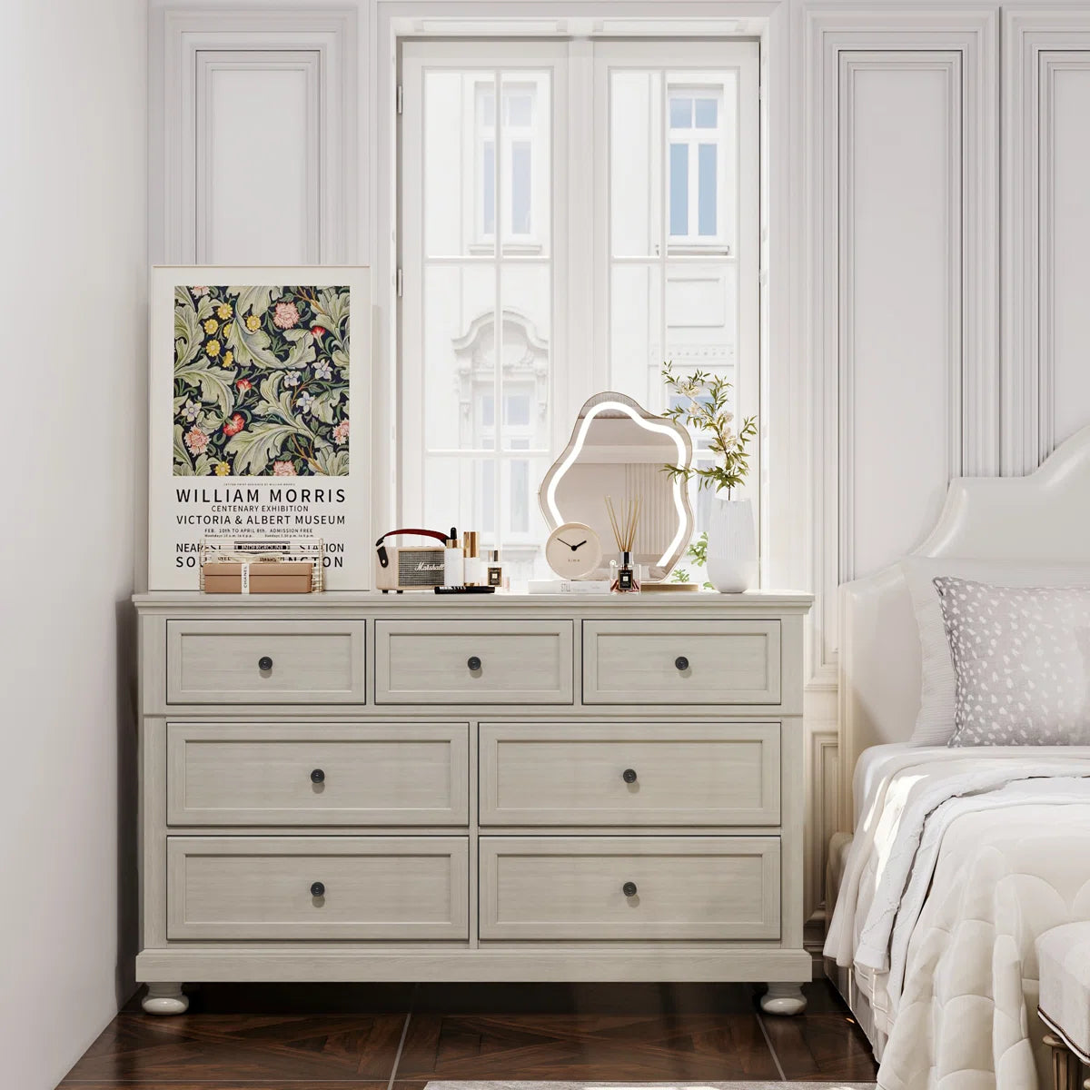 7 Drawer Wood Vanity/Dresser by One Allium Way