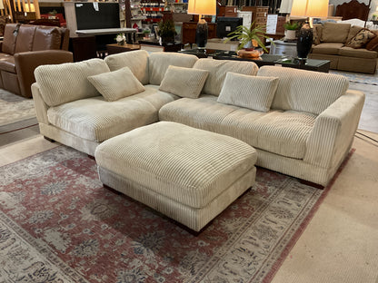 Beeston 3 Piece Corduroy Sectional