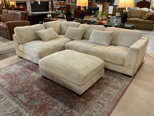 Beeston 3 Piece Corduroy Sectional