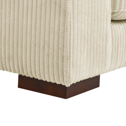 Beeston 3 Piece Corduroy Sectional