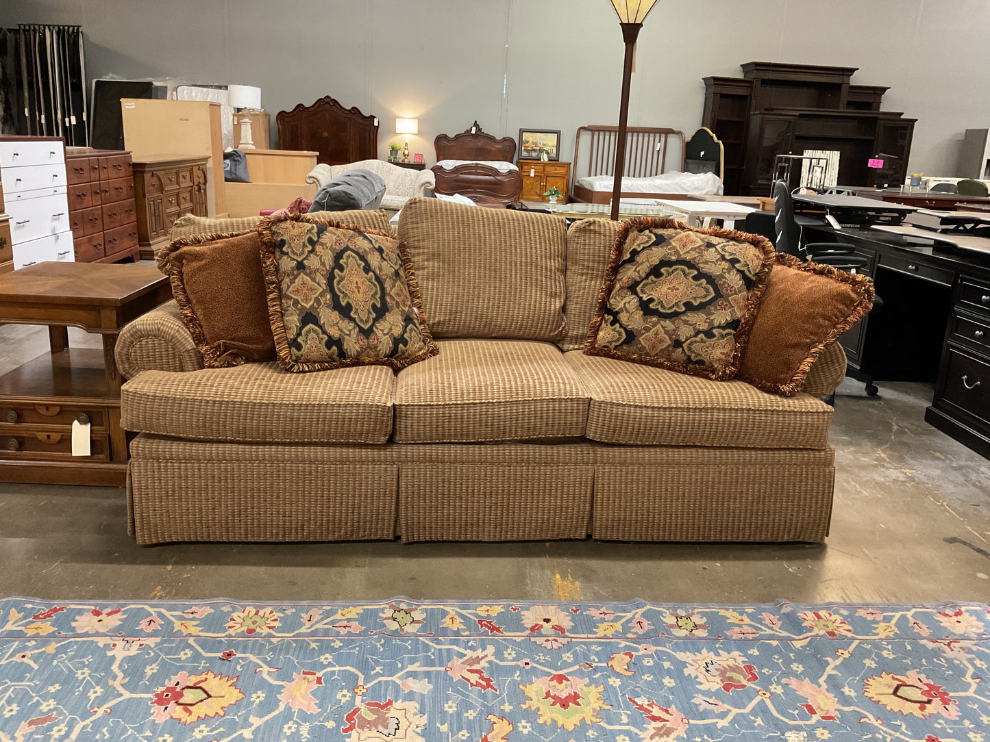 Massound Upholstered Plaid Sofa