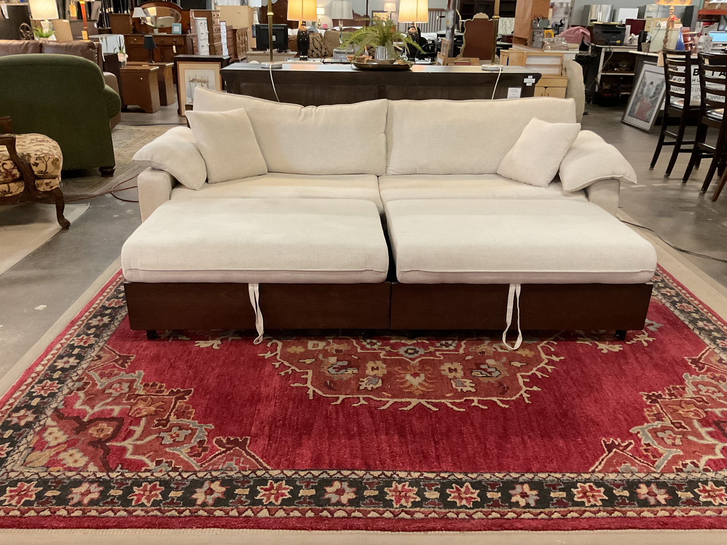 Retro-Style Folding Sofa Bed